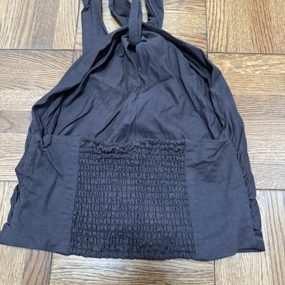 Mango Cropped Brown Halter Top (size XL) - Picture 2 of 4